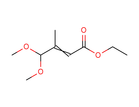 Molecular Structure of 83803-81-0 (ethyl 4,4-dimethoxy-3-methyl-2-butenoate)