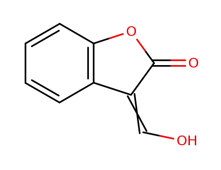 Molecular Structure of 70450-82-7 (2(3H)-Benzofuranone,  3-(hydroxymethylene)-)