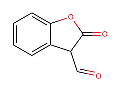 Molecular Structure of 40800-88-2 (3-Benzofurancarboxaldehyde, 2,3-dihydro-2-oxo-)