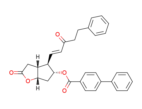 (3aR,4R,5R,6aS)-2-Oxo-4-[(1E)-3-oxo-5-phenyl-1-penten-1-yl]hexahy dro-2H-cyclopenta[b]furan-5-yl 4-biphenylcarboxylate manufacture