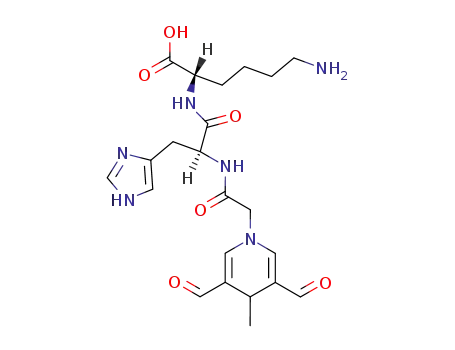 (S)-6-Amino-2-[(S)-2-[2-(3,5-diformyl-4-methyl-4H-pyridin-1-yl)-acetylamino]-3-(1H-imidazol-4-yl)-propionylamino]-hexanoic acid