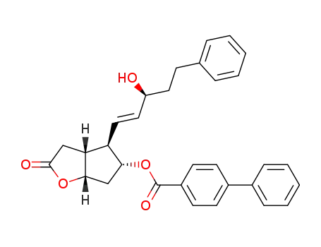 (1S,5R,6R,7R)-6-<(3R)-3-hydroxy-5-phenyl-1-pentenyl>-7-<(4-phenylbenzoyl)oxy>-2-oxabicyclo<3.3.0>octan-3-one