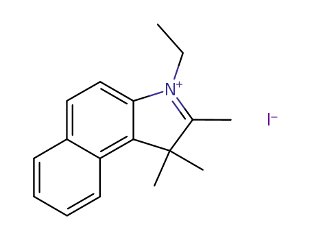 Molecular Structure of 80566-25-2 (1H-Benz[e]indolium, 3-ethyl-1,1,2-trimethyl-, iodide)