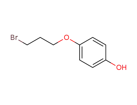 Molecular Structure of 68065-11-2 (4-(3-BROMO-PROPOXY)-PHENOL)