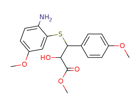 threo-2-hydroxy-3-<(2-amino-5-methoxyphenyl)thio>-3-(4-methoxyphenyl)propionic acid methyl ester