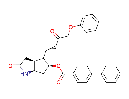 Biphenyl-4-carboxylic acid (3aS,5S,6aR)-2-oxo-4-((E)-3-oxo-4-phenoxy-but-1-enyl)-octahydro-cyclopenta[b]pyrrol-5-yl ester