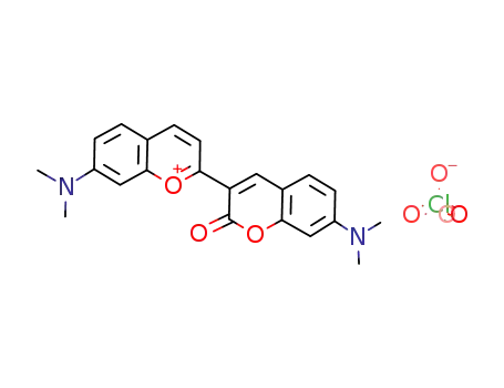 7,7'-Bis-dimethylamino-2'-oxo-2'H-[2,3']bichromenyl-1-ylium; perchlorate