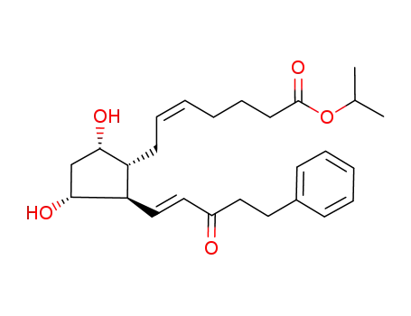 Molecular Structure of 130209-77-7 (15-keto-17-phenyl-18,19,20-trinorprostaglandin F2 alpha-1-isopropyl ester)