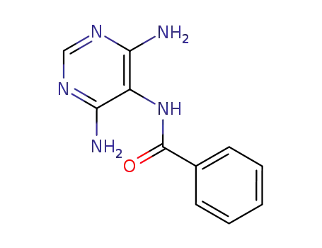 Molecular Structure of 3298-83-7 (N-(4,6-diaminopyrimidin-5-yl)benzamide)