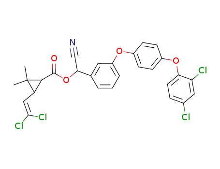 3-(2,2-Dichloro-vinyl)-2,2-dimethyl-cyclopropanecarboxylic acid cyano-{3-[4-(2,4-dichloro-phenoxy)-phenoxy]-phenyl}-methyl ester