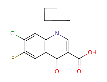 7-Chloro-6-fluoro-1-(1-methyl-cyclobutyl)-4-oxo-1,4-dihydro-quinoline-3-carboxylic acid