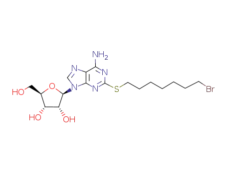 2-<(7-bromoheptyl)thio>adenosine