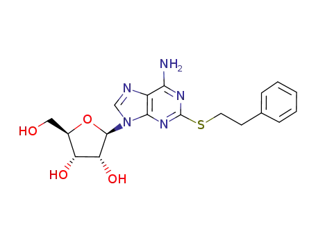 Adenosine, 2-[(2-phenylethyl)thio]-