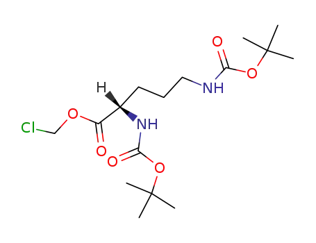 (S)-2,5-Bis-tert-butoxycarbonylamino-pentanoic acid chloromethyl ester