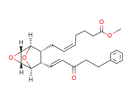 (Z)-7-[(1S,2S,4R,5R,6R,7S)-7-((E)-3-Oxo-5-phenyl-pent-1-enyl)-3,8-dioxa-tricyclo[3.2.1.02,4]oct-6-yl]-hept-5-enoic acid methyl ester