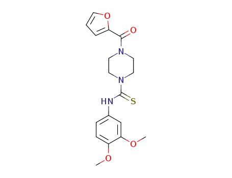 N-(3,4-dimethoxyphenyl)-4-(2-furoyl)-1-piperazinecarbothioamide