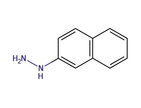 Molecular Structure of 2243-57-4 (2-Naphthylhydrazine)