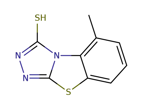 5-methyl-3-mercapto<1,2,4>triazolo<3,4-b>benzothiazole