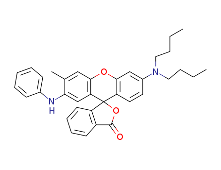 89331-94-2,2-Anilino-6-dibutylamino-3-methylfluoran,2-Phenylamino-3-methyl-6-(di-n-butylamino)fluorane;3-Di-n-butylamino-6-methyl-7-anilinofluoran;3-Dibutylamino-6-methyl-7-phenylaminofluoran;3'-(Dibutylamino)-6'-methyl-7'-anilinofluoran;7'-Anilino-3'-(dibutylamino)-6'-methylfluoran;BK 400;Copikem 34;Copikem 34Black;6'-(Dibutylamino)-3'-methyl-2'-(phenylamino)-spiro[isobenzofuran-1(3H),9'-[9H]xanthen]-3-one;H 638;ODB 2;Pergascript Black 2C;2-Anilino-3-methyl-6-(di-n-butylamino)fluoran;2-Anilino-6-di-n-butylamino-3-methylfluoran;