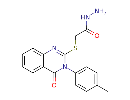 (4-oxo-3-p-tolyl-3,4-dihydro-quinazolin-2-ylsulfanyl)-acetic acid hydrazine