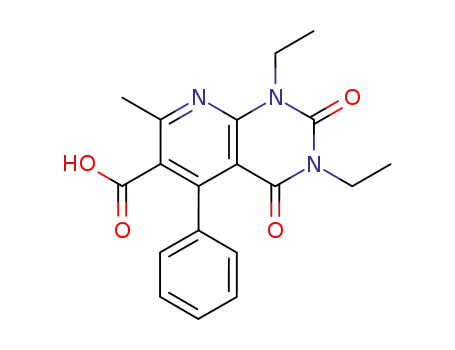 1,3-Diethyl-7-methyl-2,4-dioxo-5-phenyl-1,2,3,4-tetrahydro-pyrido[2,3-d]pyrimidine-6-carboxylic acid