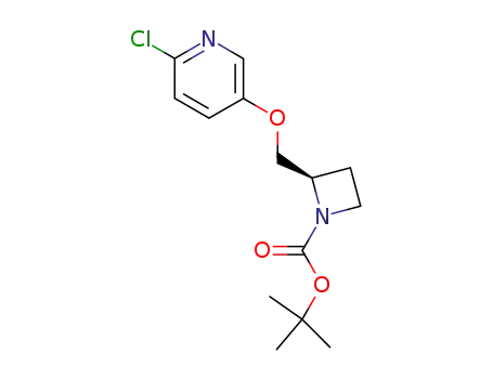 2-chloro-5-((1-(tert-butoxycarbonyl))-2-(R)-azetidinylmethoxy)pyridine