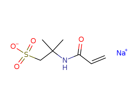 5165-97-9,2-ACRYLAMIDO-2-METHYL-1-PROPANESULFONIC ACID SODIUM SALT,1-Propanesulfonicacid, 2-acrylamido-2-methyl-, sodium salt (7CI,8CI);1-Propanesulfonic acid,2-methyl-2-[(1-oxo-2-propenyl)amino]-, monosodium salt (9CI);2-Acrylamido-2-methylpropane-1-sulfonic acid sodium salt;2-Acrylamido-2-methylpropanesulfonic acid sodium salt;AMPS 2403;AMPS 2405;ATBS-NA;Acryloyldimethyltaurine sodium salt;LZ 2405;Lubrizol 2401;Lubrizol2403;Lubrizol 2405;Lubrizol 2405A;Sodium2-acrylamido-2-methyl-1-propanesulfonate;Sodium2-acrylamido-2-methylpropanesulfonate;Sodium2-methyl-2-[(1-oxo-2-propenyl)amino]-1-propanesulfonate;Sodium N-acryloyldimethyltaurate;Sodium acryloyldimethyltaurate;