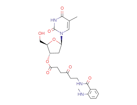 6-(2-Methylamino-benzoylamino)-4-oxo-hexanoic acid (2R,3S,5R)-2-hydroxymethyl-5-(5-methyl-2,4-dioxo-3,4-dihydro-2H-pyrimidin-1-yl)-tetrahydro-furan-3-yl ester