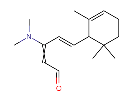 3-dimethylamino-5-(2,2,6-trimethyl-2-cyclohexen-1-yl)-2,4-pentadienal