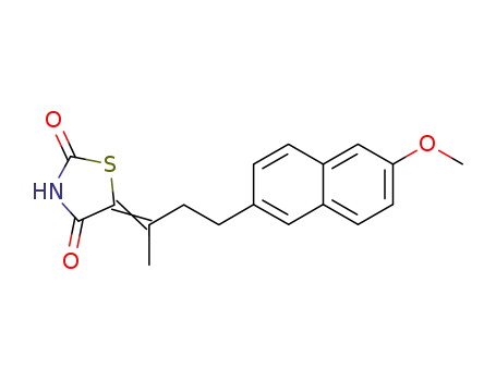 5-[3-(6-Methoxy-naphthalen-2-yl)-1-methyl-prop-(E)-ylidene]-thiazolidine-2,4-dione