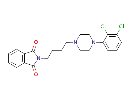 Molecular Structure of 367275-36-3 (2-{4-[4-(2,3-dichlorophenyl)piperazin-1-yl]butyl}-1H-isoindole-1,3(2H)-dione)
