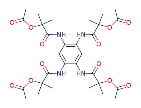 1,2,4,5-tetrakis(2-acetoxy-2-methylpropanamido)benzene