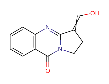 Molecular Structure of 62062-74-2 (Pyrrolo[2,1-b]quinazolin-9(1H)-one, 2,3-dihydro-3-(hydroxymethylene)-)