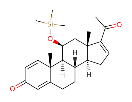 11β-(trimethylsiloxy)-pregna-1,4,16-trien-3,20-dione