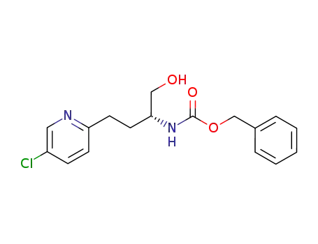 (R)-2-(benzyloxycarbonyl)amino-4-(4-chloropyridin-2-yl)-1-butanol