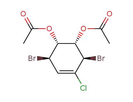 (1S,2R,5R,6R)-6-(acetyloxy)-2,5-dibromo-3-chloro-3-cyclohexenyl acetate