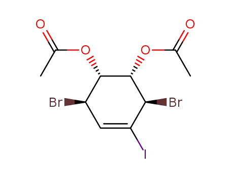 (1S,2R,5R,6R)-6-(acetyloxy)-2,5-dibromo-3-iodo-3-cyclohexenyl acetate