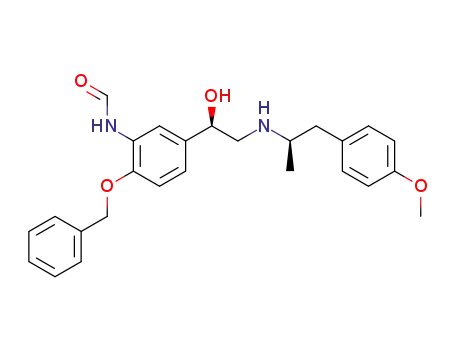 Molecular Structure of 408497-91-6 (Formamide, N-[5-[(1R)-1-hydroxy-2-[[(1R)-2-(4-methoxyphenyl)-1-methylethyl]amino]ethyl]-2-(phenylmethoxy)phenyl]-)