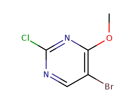 Molecular Structure of 57054-92-9 (5-BROMO-2-CHLORO-4-METHOXYPYRIMIDINE)
