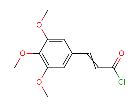 Molecular Structure of 10263-19-1 ((2E)-3-(3,4,5-trimethoxyphenyl)prop-2-enoyl chloride)
