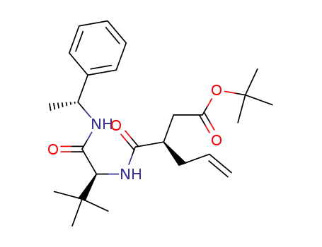 tert-butyl (3R)-3-({[(1S)-2,2-dimethyl-1-({[(1R)-1-phenylethyl]amino}carbonyl)propyl]amino}carbonyl)hex-5-enoate