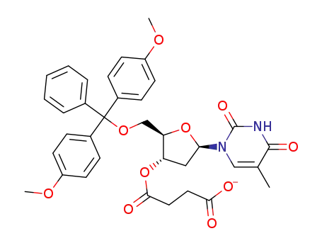 3-[(2R,3S,5R)-2-[Bis-(4-methoxy-phenyl)-phenyl-methoxymethyl]-5-(5-methyl-2,4-dioxo-3,4-dihydro-2H-pyrimidin-1-yl)-tetrahydro-furan-3-yloxycarbonyl]-propionic acid anion