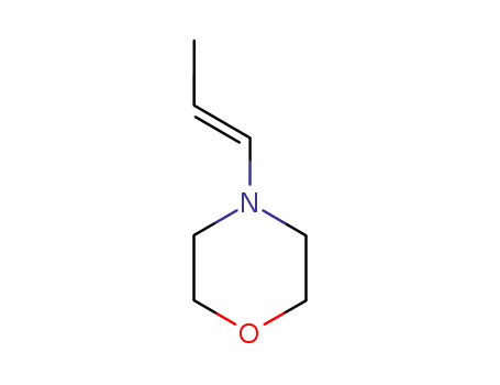 Molecular Structure of 51043-49-3 (Morpholine, 4-(1-propenyl)-, (E)-)
