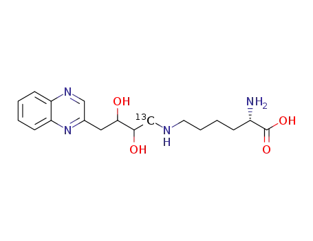 N6-[1-[13]C-2,3-dihydroxy-4-(2-quinoxalinyl)butyl]lysine