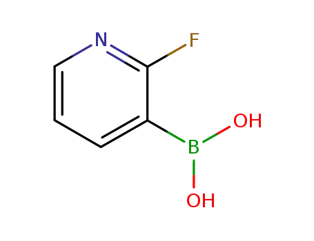 Molecular Structure of 174669-73-9 (2-Fluoro-3-pyridylboronic acid)