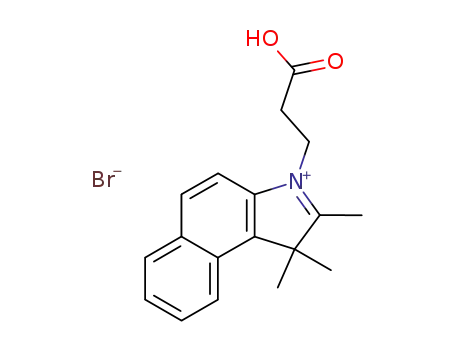 1-(2-hydroxycarbonylethyl)-2,3,3-trimethylbenzo[e]indoleninium bromide