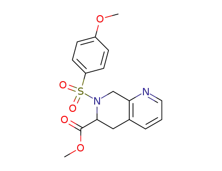 methyl (+/-)-7-(4-methoxybenzenesulfonyl)-5,6,7,8-tetrahydro[1,7]naphthylidine-6-carboxylate