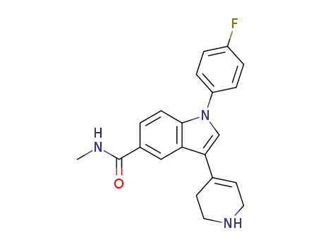 1-(4-fluorophenyl)-N-methyl-3-(1,2,3,6-tetrahydro-4-pyridyl)-1H-indole-5-carboxamide
