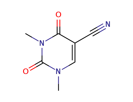 Molecular Structure of 36980-91-3 (1,3-DIMETHYL-5-CYANOURACIL)