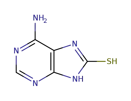 Molecular Structure of 7390-62-7 (6-amino-1,7-dihydro-8H-purine-8-thione)